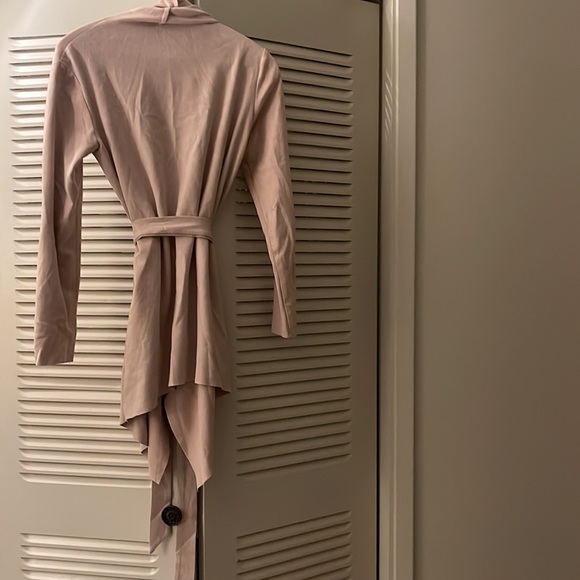 Fashion Nova Nightwalker Trenchcoat Nude - Picture 5 of 11